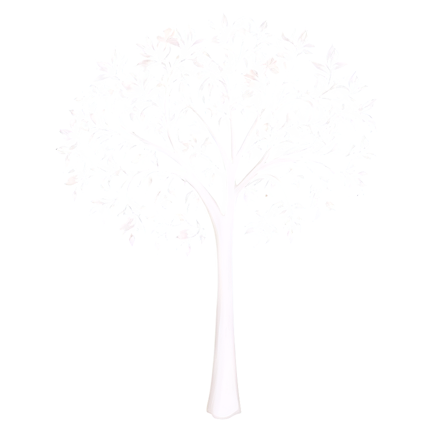 Whirling White Tree Design Png Gtv