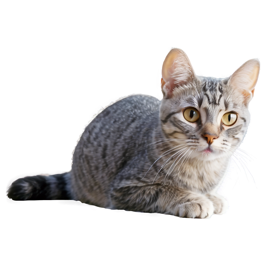 Whiskered Grey Cat Png 06252024