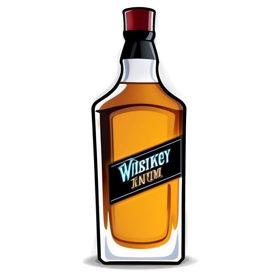 Whiskey Bottle Cartoon Png 65