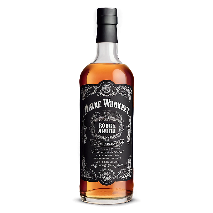 Whiskey Bottle Mockup Png 45