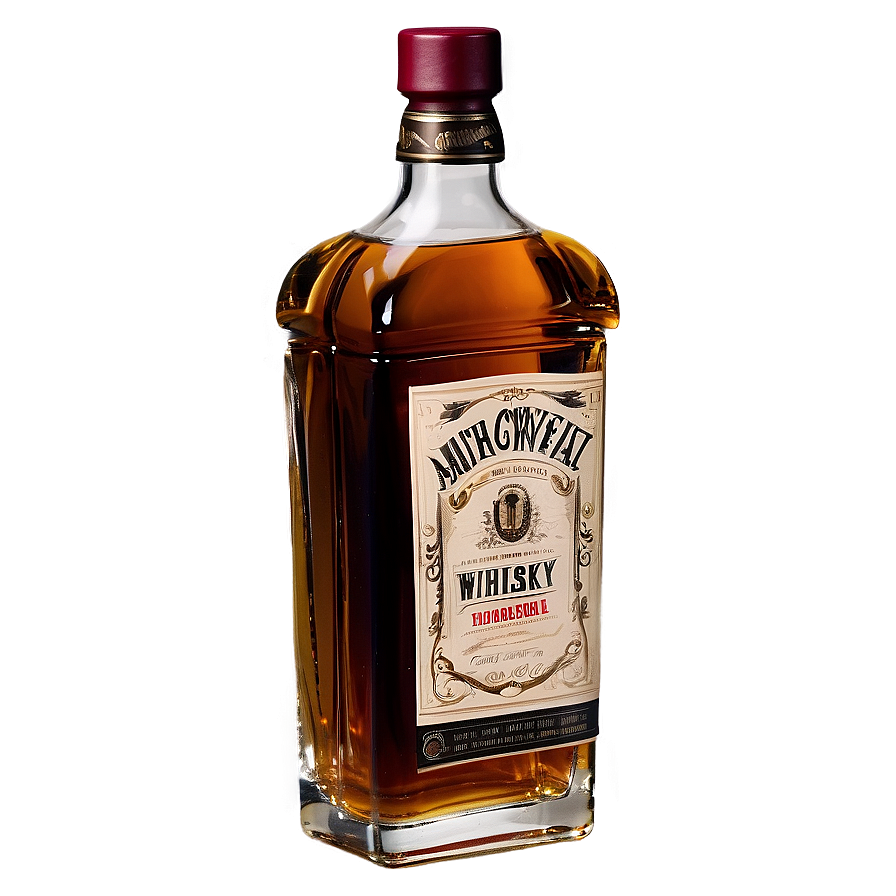 Whiskey Bottle No Background Png Qrt