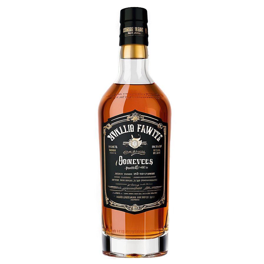 Whiskey Bottle With Label Png 06212024