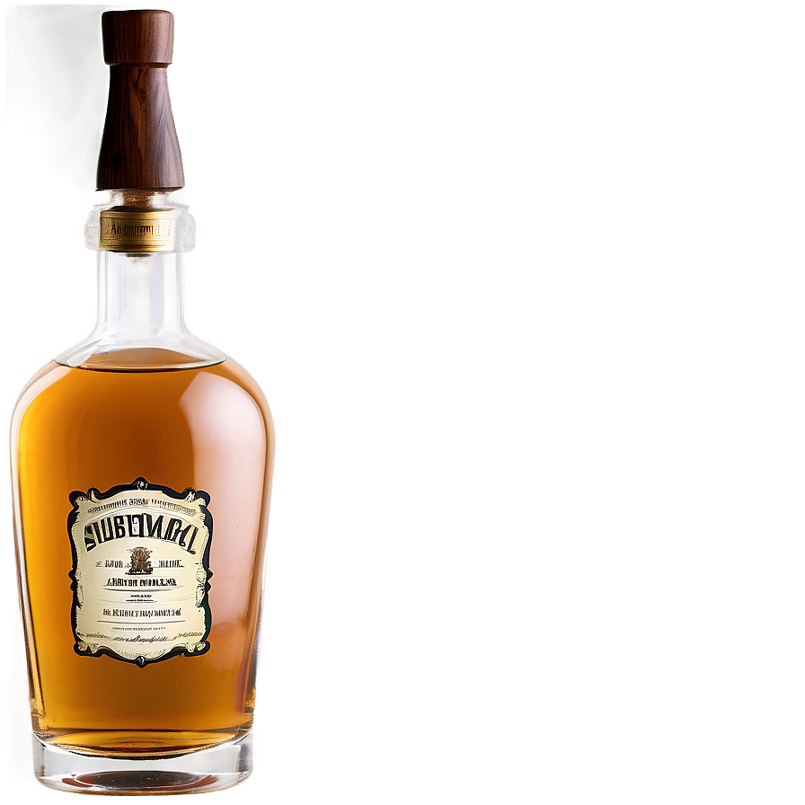 Whiskey Bottle With Label Png Lbo81