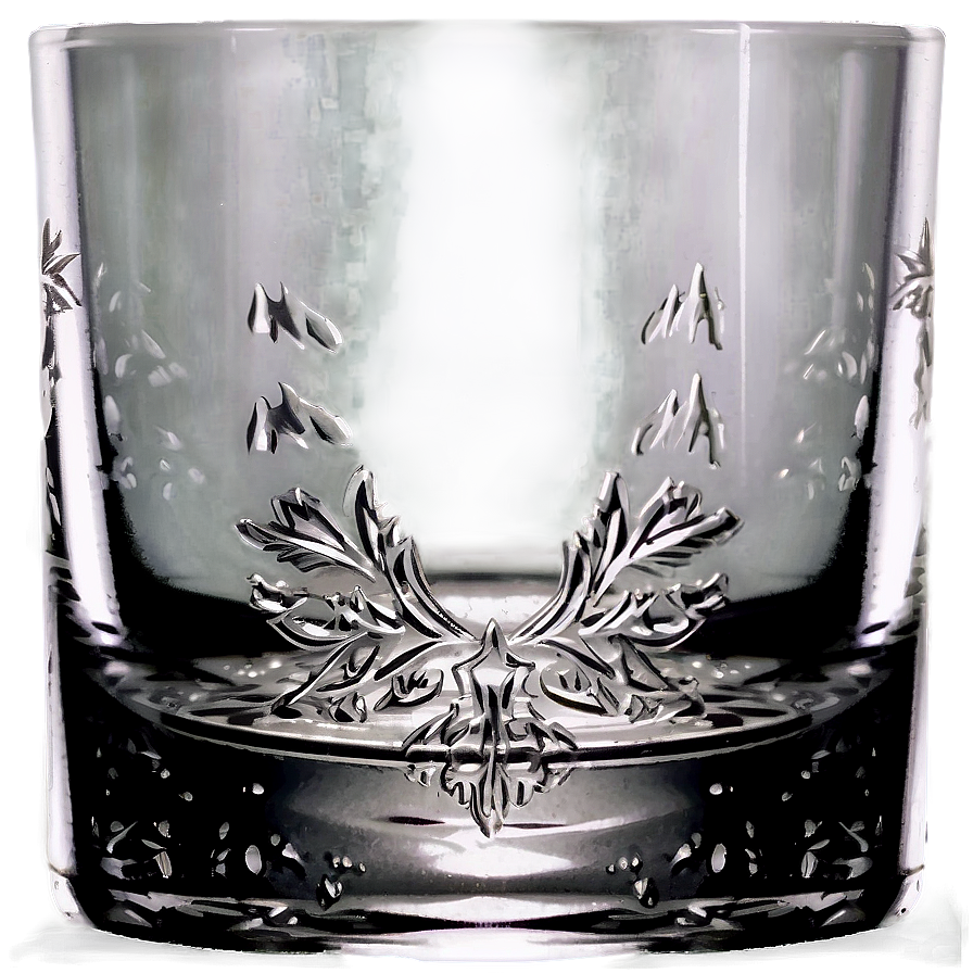 Whiskey Glass With Engraving Png Vlb