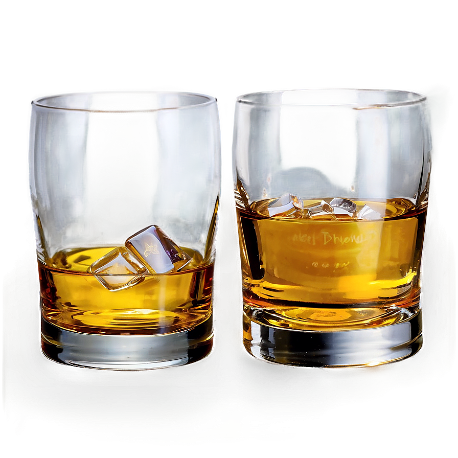 Whiskey Glass With Light Reflection Png 06132024