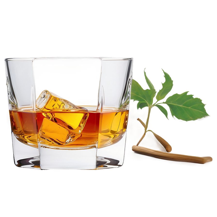 Whiskey On The Rocks Glass Png 43