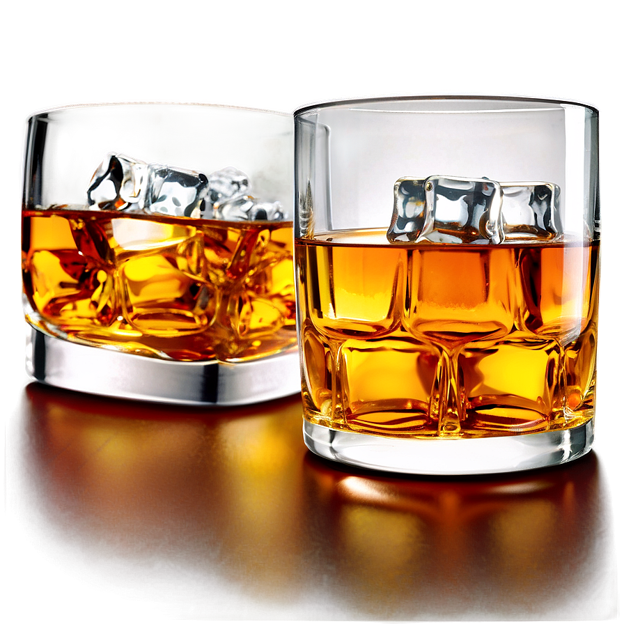 Whiskey On The Rocks Glass Png 93