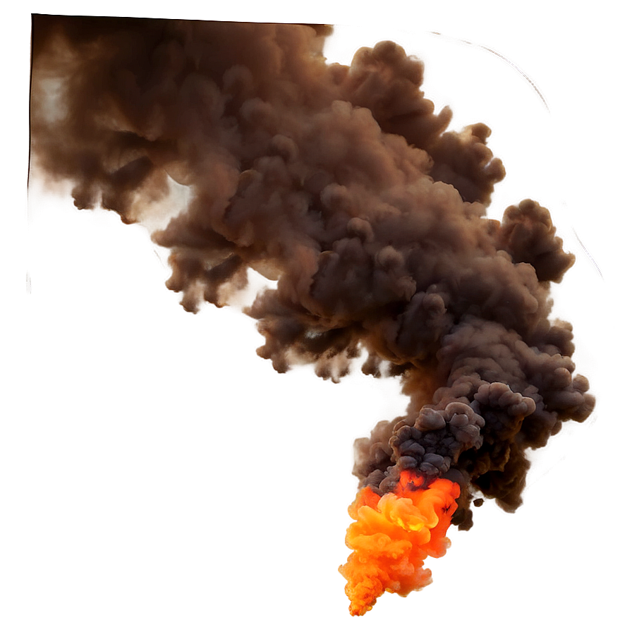 Whispering Orange Smoke Png 32