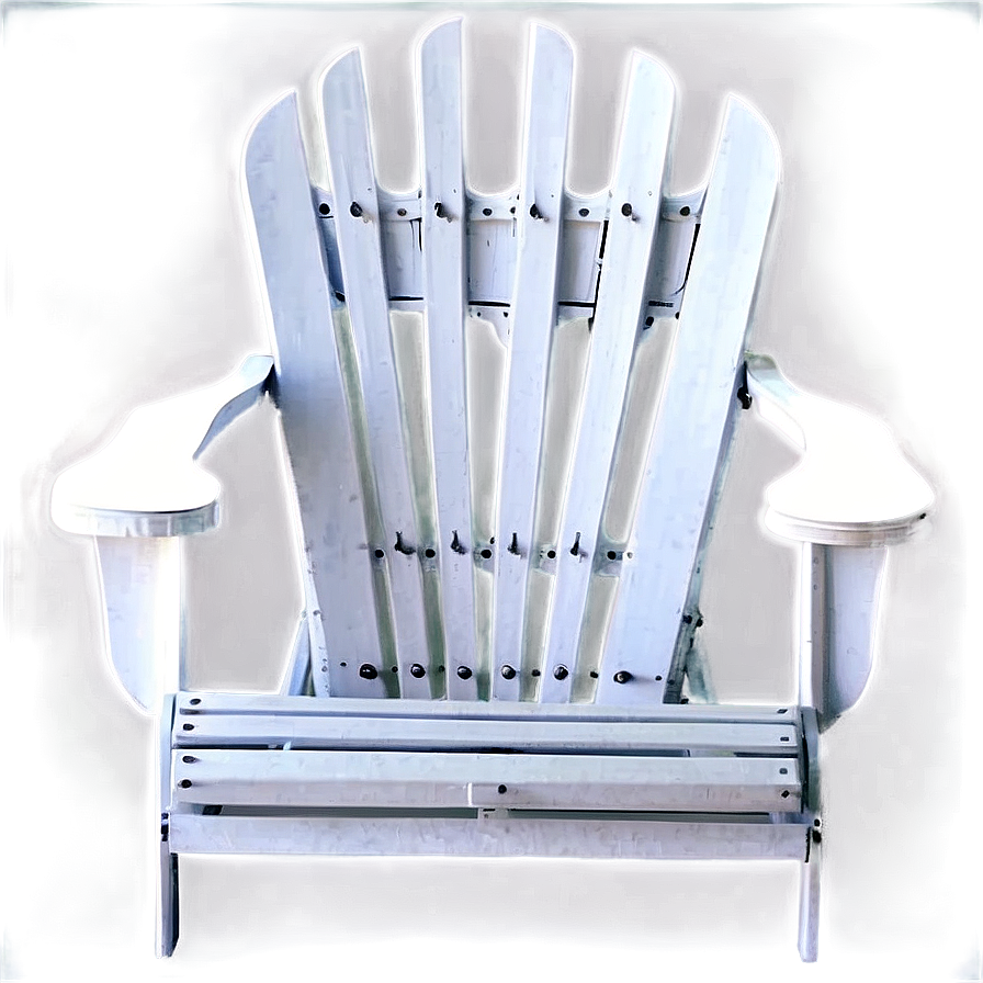 White Adirondack Chair Png 06292024