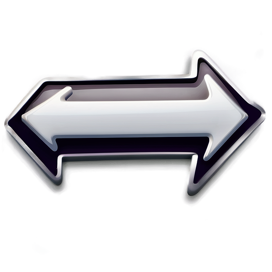 White Arrow Button Png 2