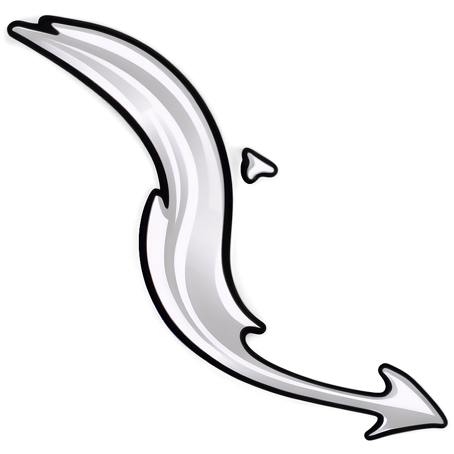 White Arrow Clipart Png 05042024