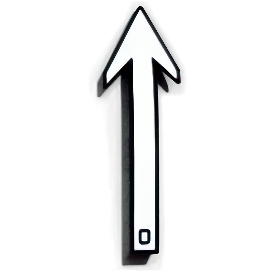 White Arrow Indicator Png 05042024