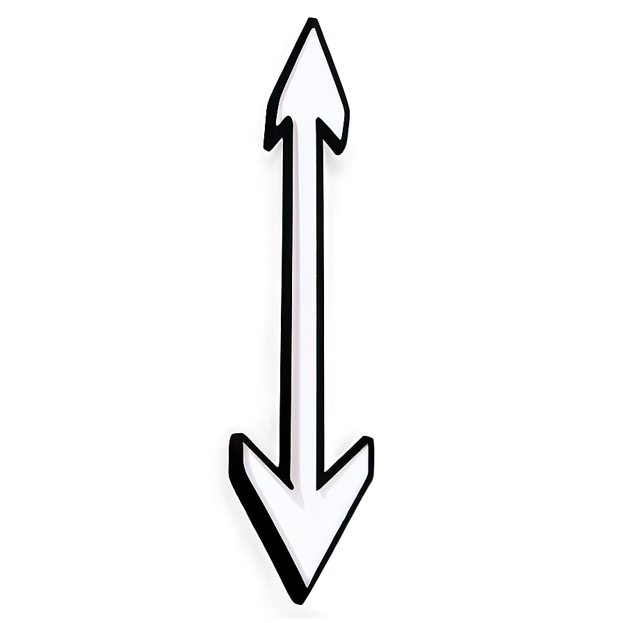 White Arrow Indicator Png Des22