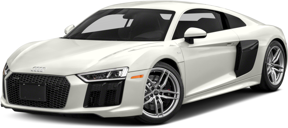 White Audi R8 Sports Car