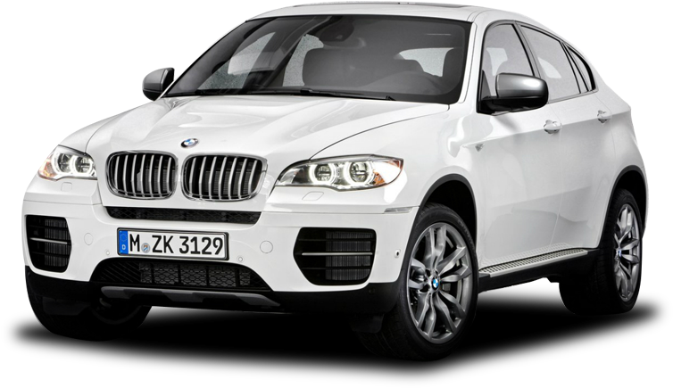 White B M W X6 S U V Profile