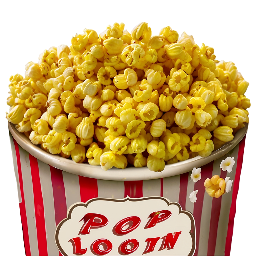 White Background Popcorn Kernel Png 45