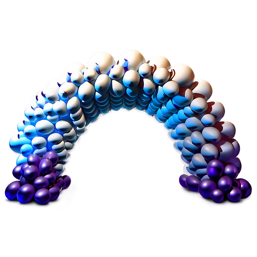 White Balloon Arch Png 4