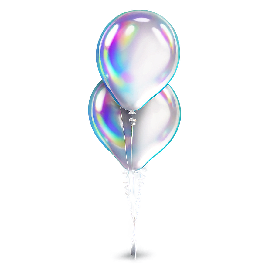 White Balloon Bunch Png Wqo