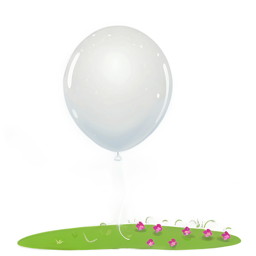 White Balloon Clipart Png Whp96