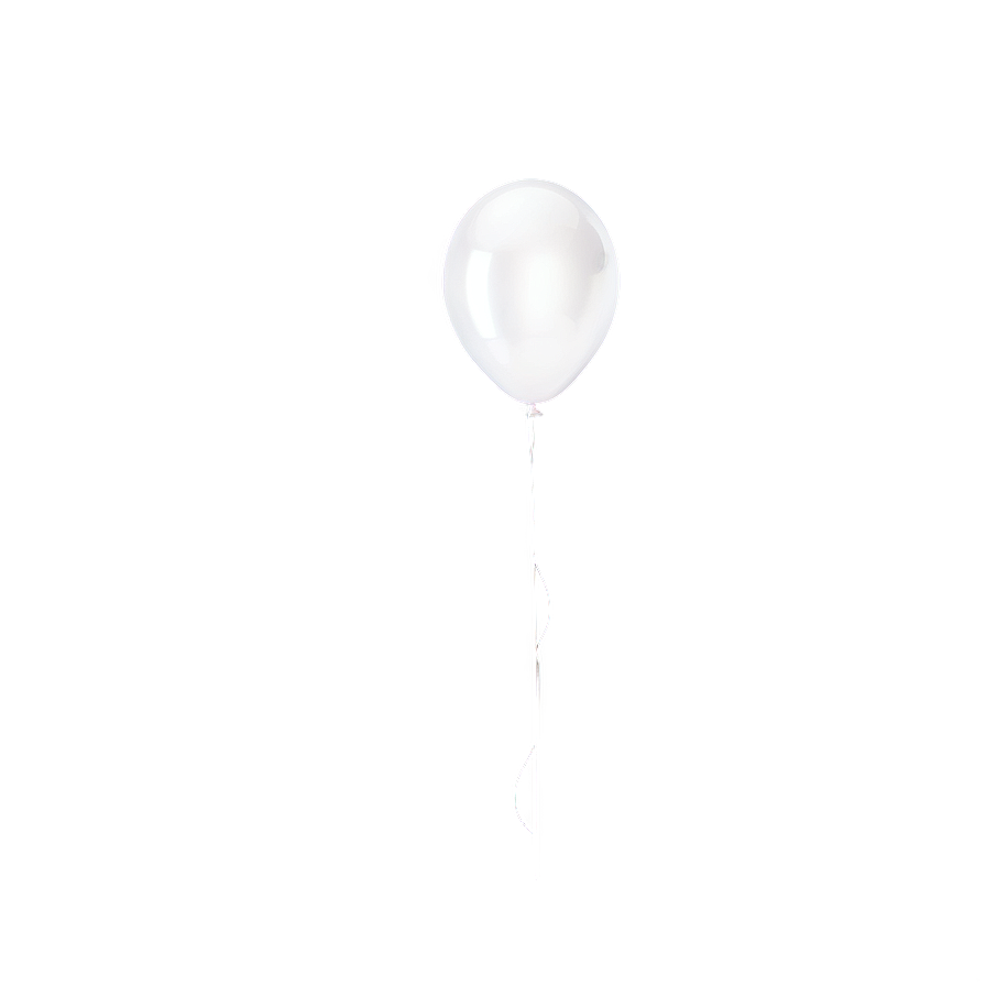 White Balloon Graphic Png 06212024