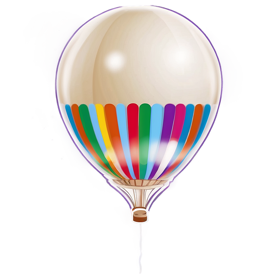 White Balloon Graphic Png 1