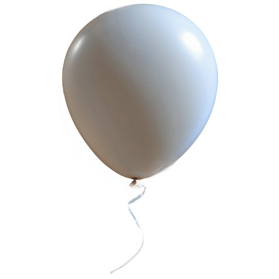 White Balloon Png 06212024