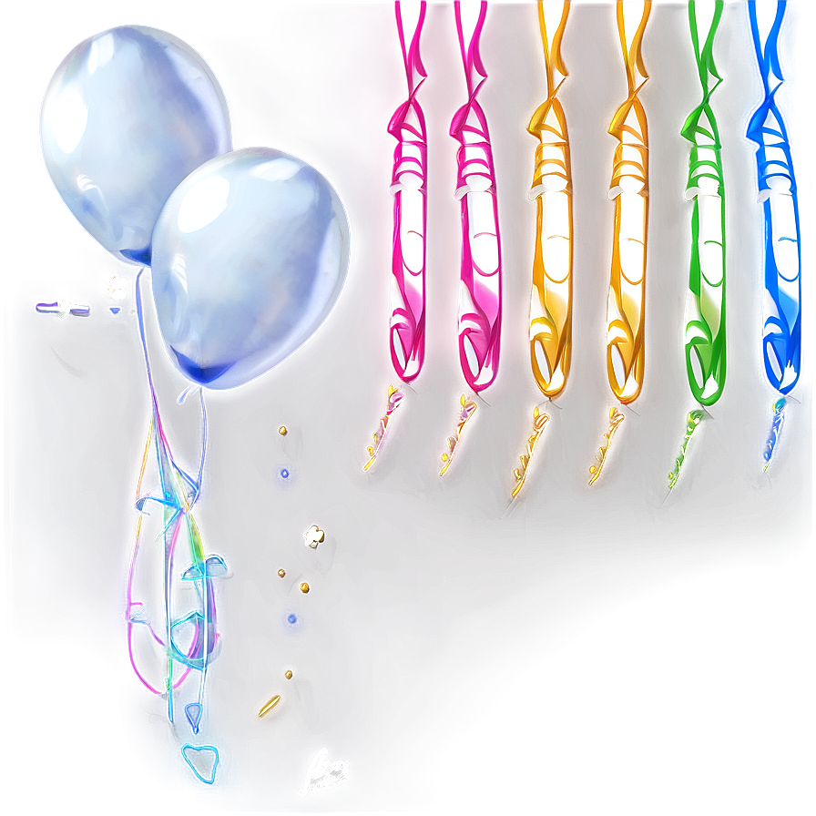 White Balloons Png Eds