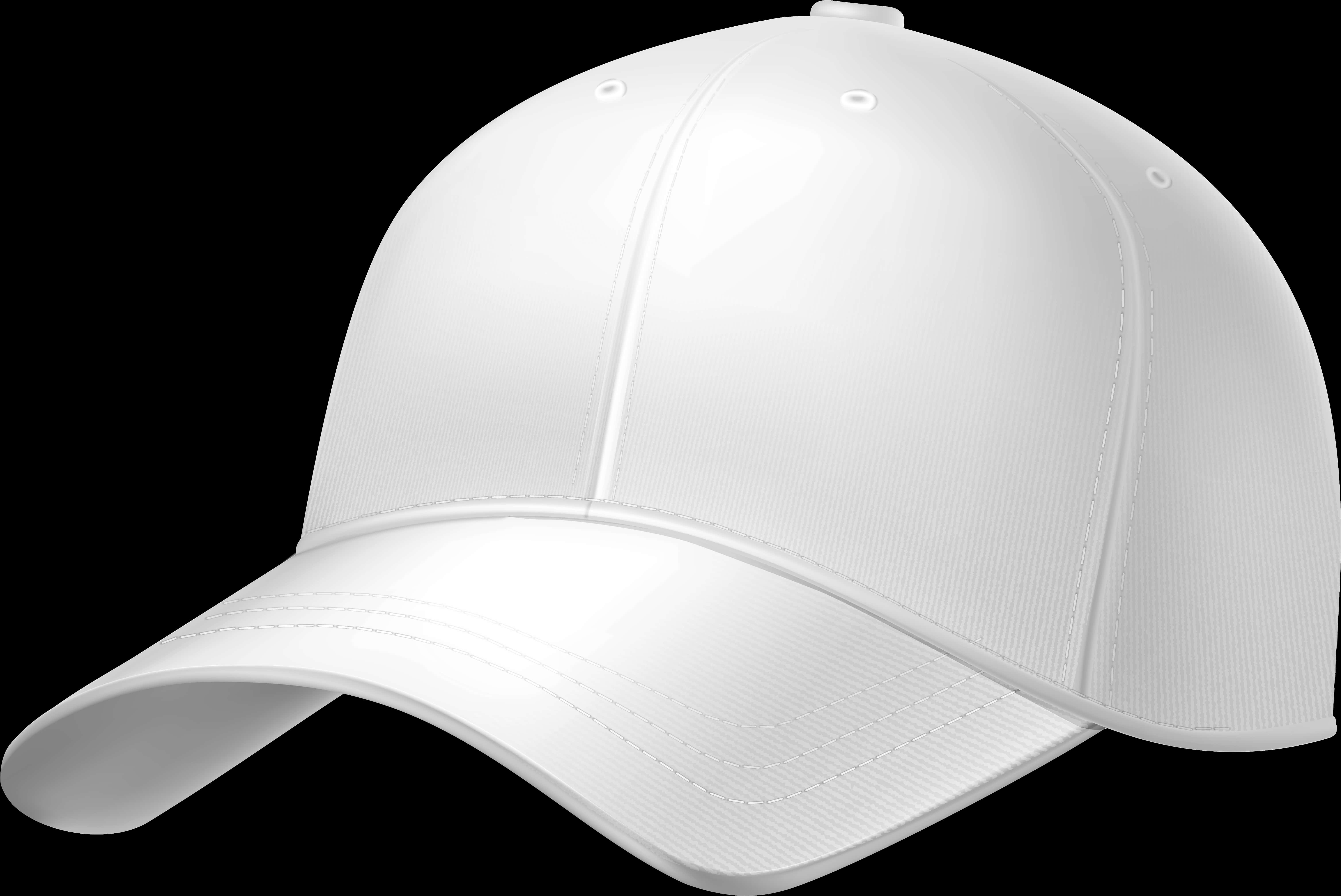 White Baseball Cap Blank Design