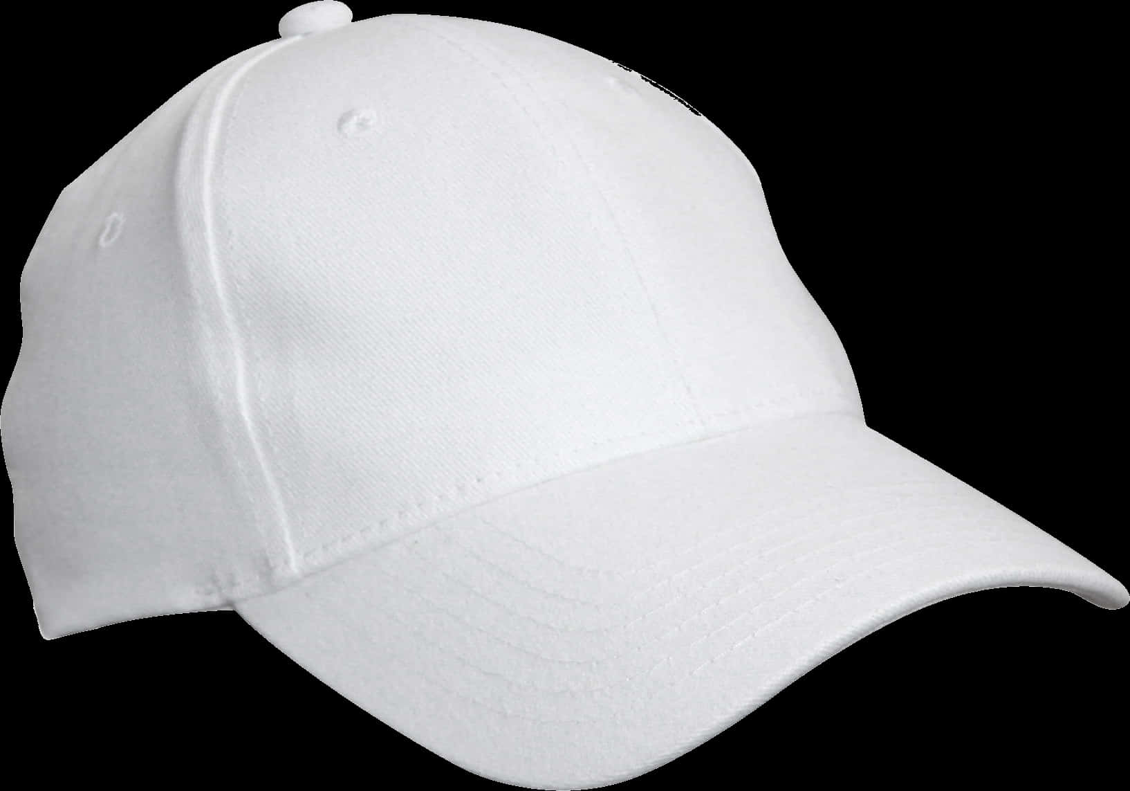 White Baseball Cap Isolated