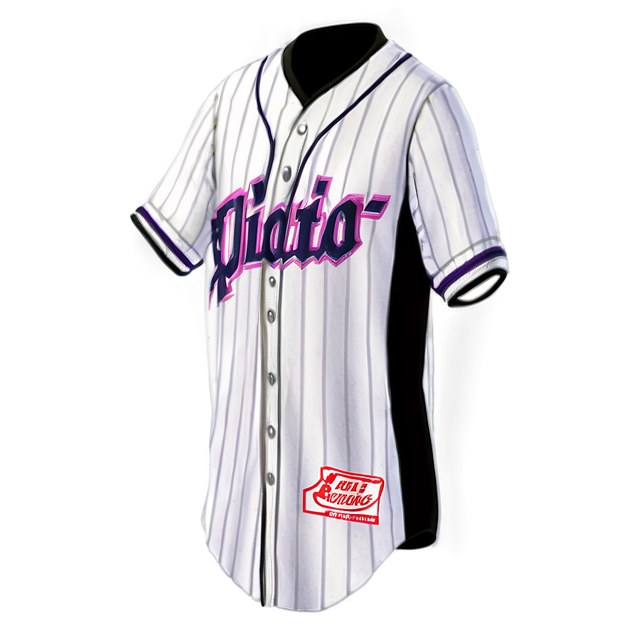 White Baseball Jersey Png 06282024