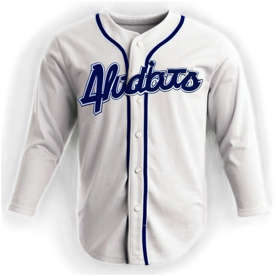 White Baseball Jersey Png Emh