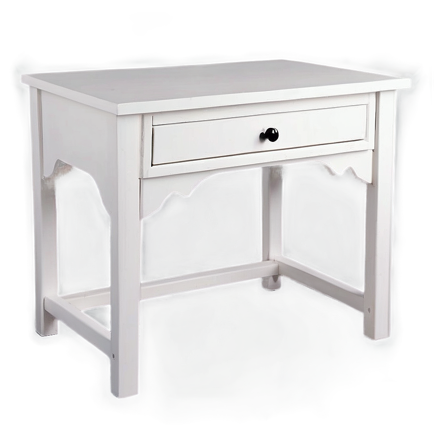 White Bedside Table Png 06122024