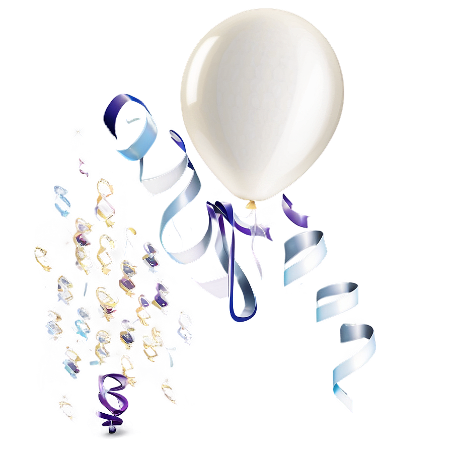 White Birthday Balloons Png Ujc