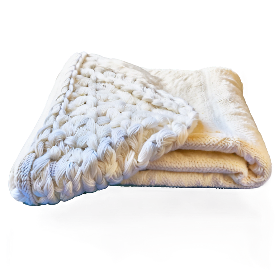 White Blanket With Texture Png 06282024