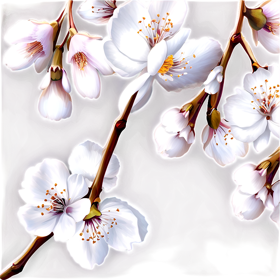 White Blossom Png Qrl33