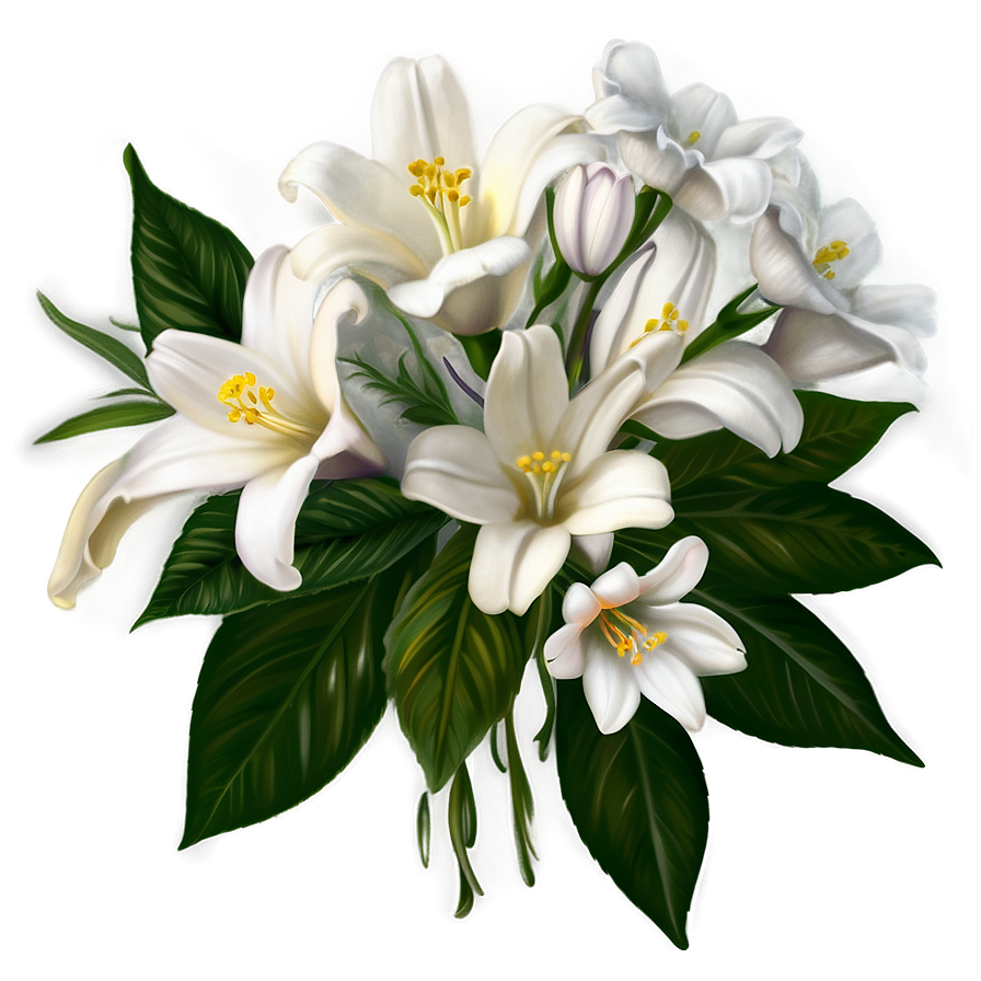 White Bouquet Png Xeo