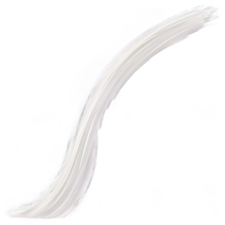 White Brush Stroke Curve Png 06262024