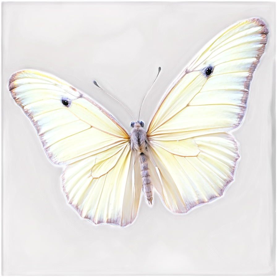 White Butterfly Isolated Png 06122024