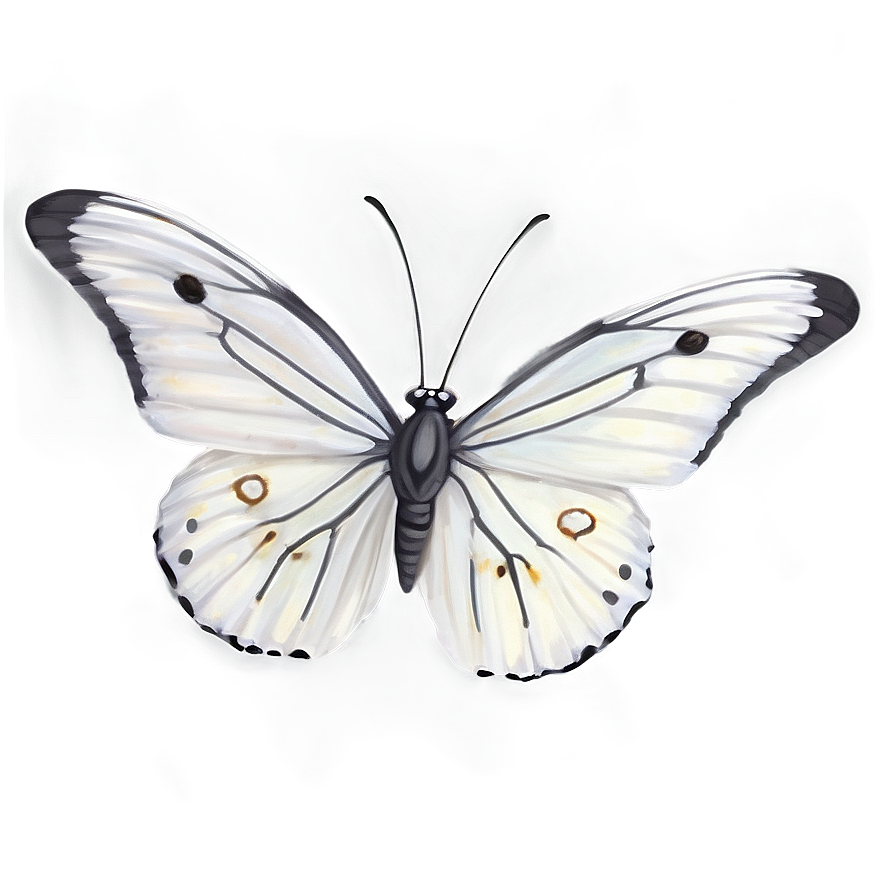 White Butterfly Pattern Png Fsi57