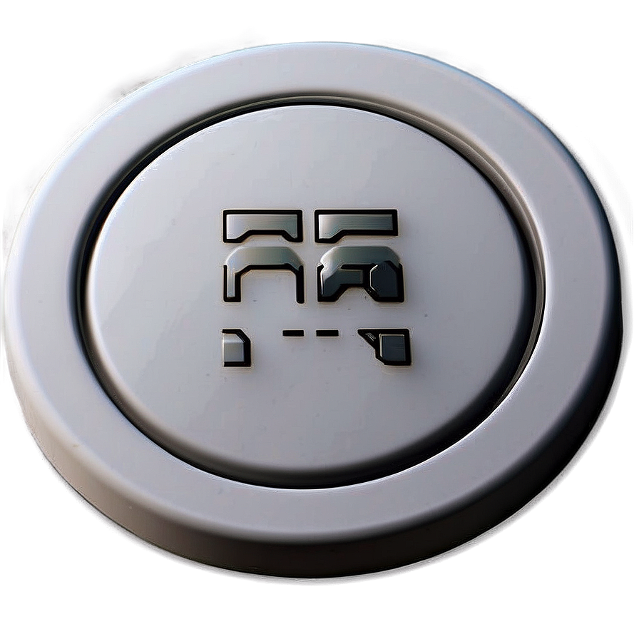 White Button For Digital Use Png 11