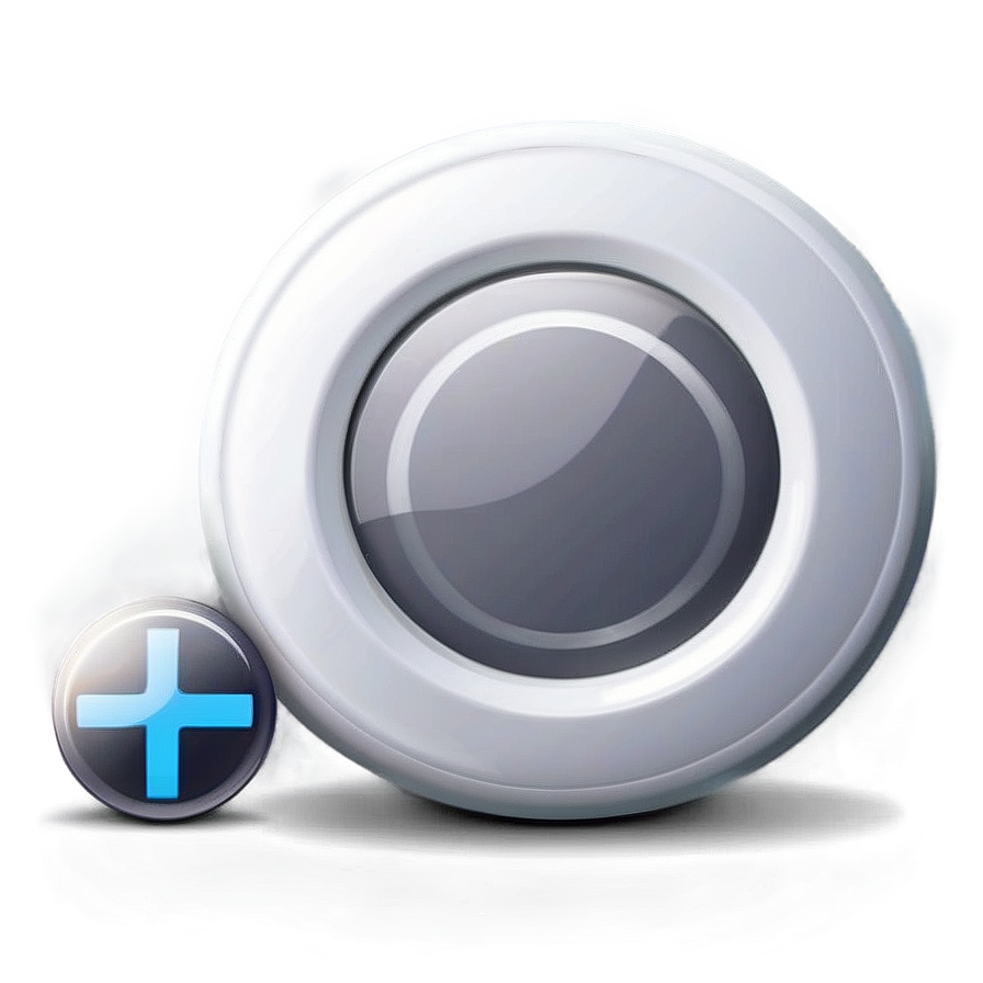 White Button Icon Png Mdg