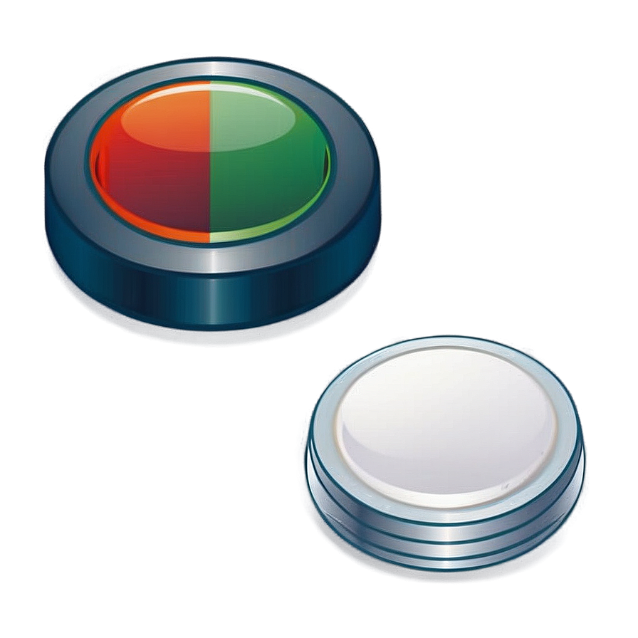 White Button Vector Png Sut