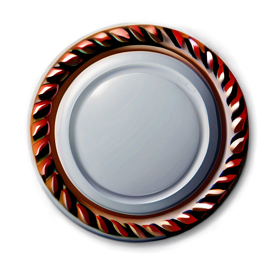 White Button With Border Png 06272024