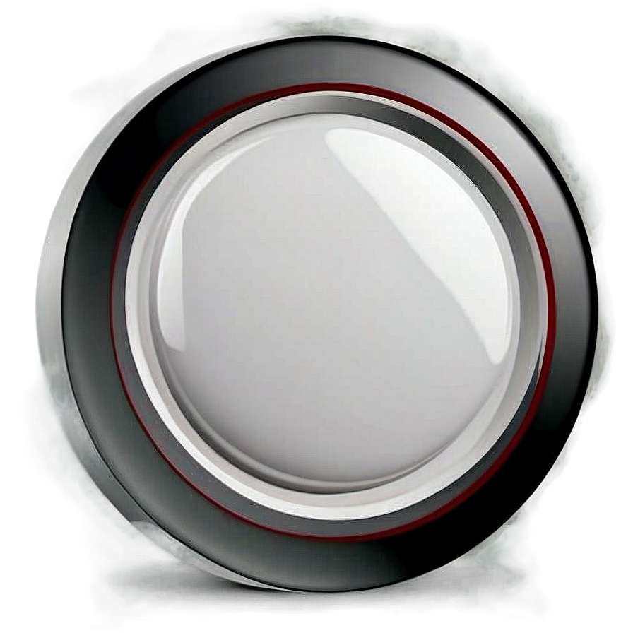 White Button With Gloss Effect Png 89