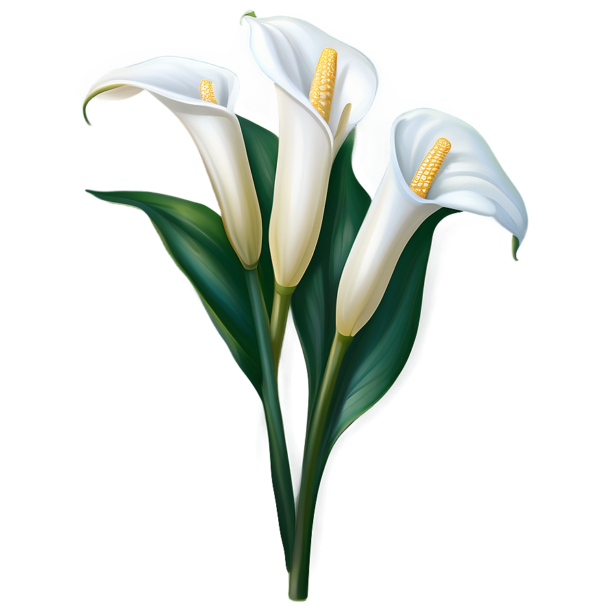 White Calla Lily Flower Png Nim