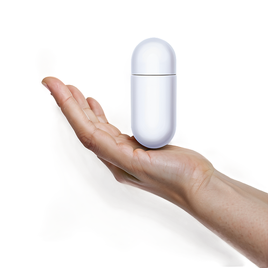 White Capsule In Hand Png 61 Image