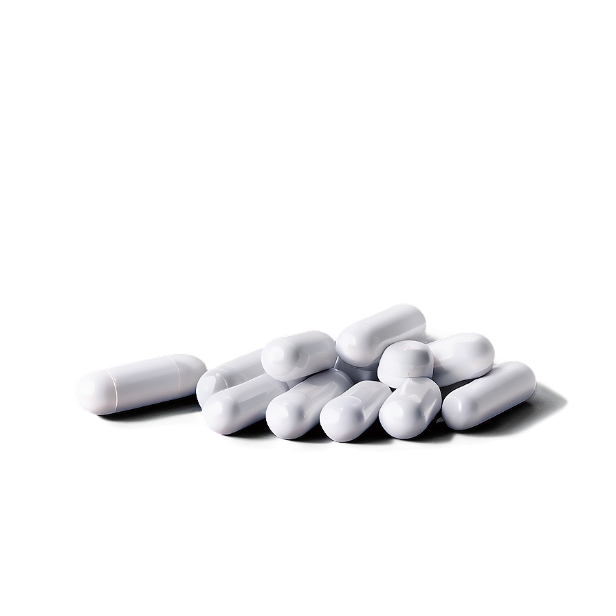 White Capsule Pile Png 06282024 Image