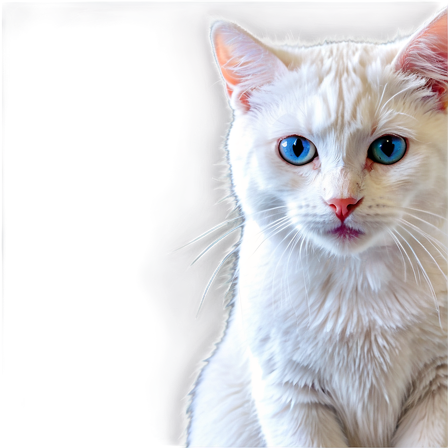 White Cat Clipart Png 16