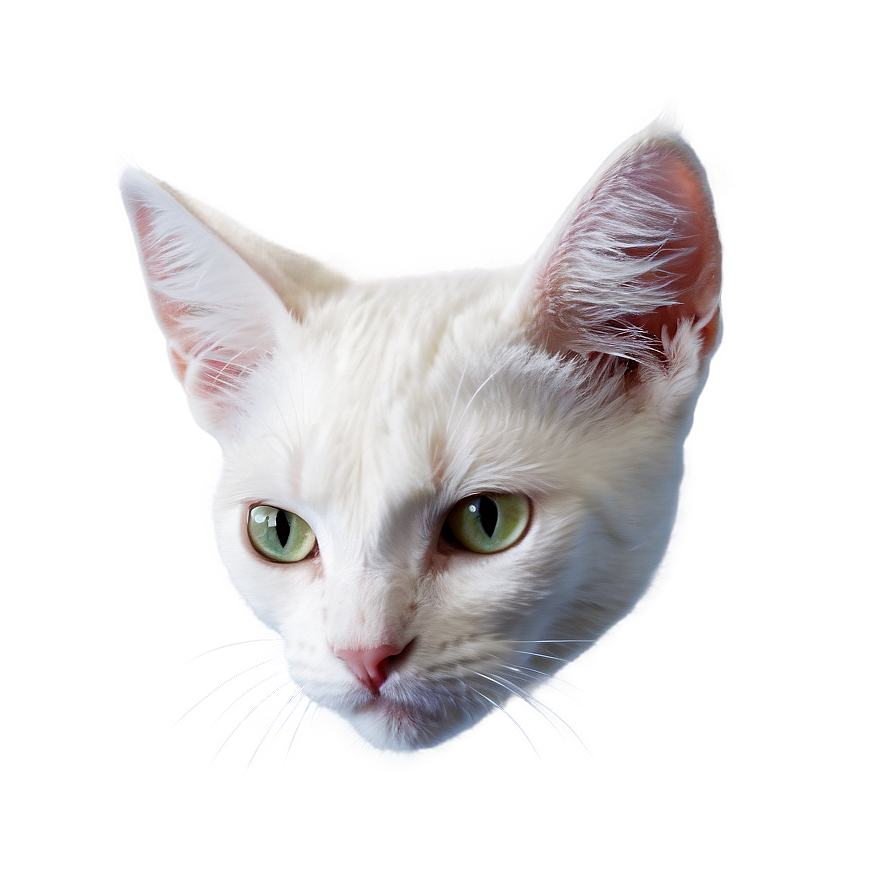 White Cat Ear Png Fav51