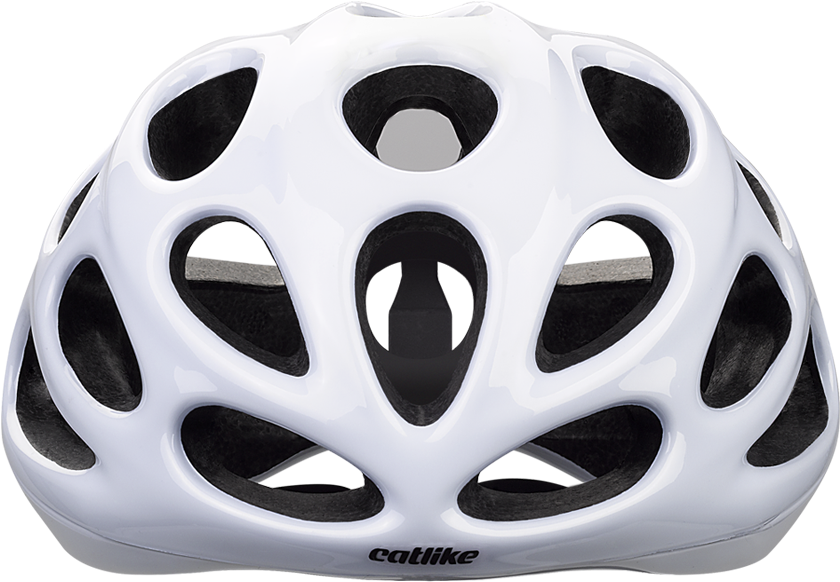 White Catlike Bicycle Helmet